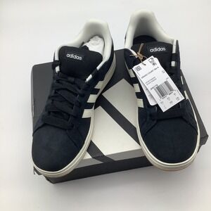 Adidas Grand Court 00s K Black White Suede Sneakers JH6178 Men Size 7 NWT